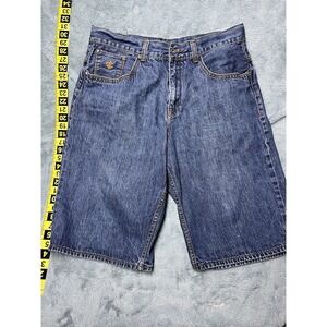 Rocawear Denim Jean Shorts R99 Painted Pockets Vintage Hip Hop Y2K Mens SZ 40